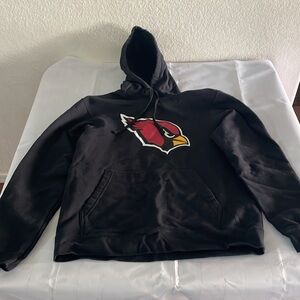 NFL AZ Cardinals Logo Black Hoodie